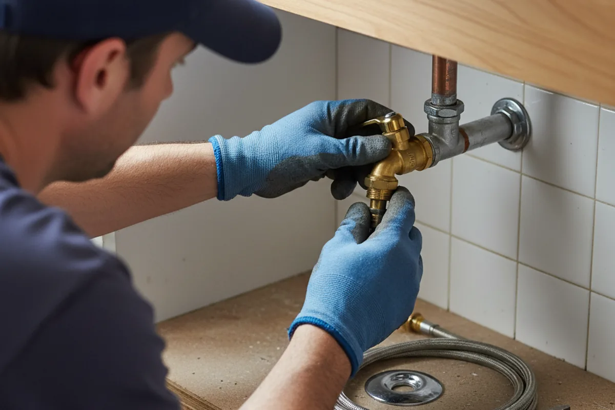 Shutoff valve and fitting work during Emergency Plumbing in Kalaheo